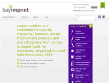 Tablet Screenshot of bayimprint.com